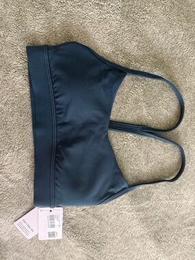 lululemon athletica Indochine Blue Sports Bra with Thin Straps